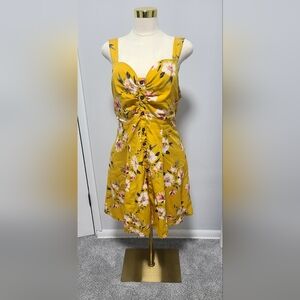 Summer 3XL Floral Yellow Dress